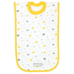 Bavoir en coton Couronnes