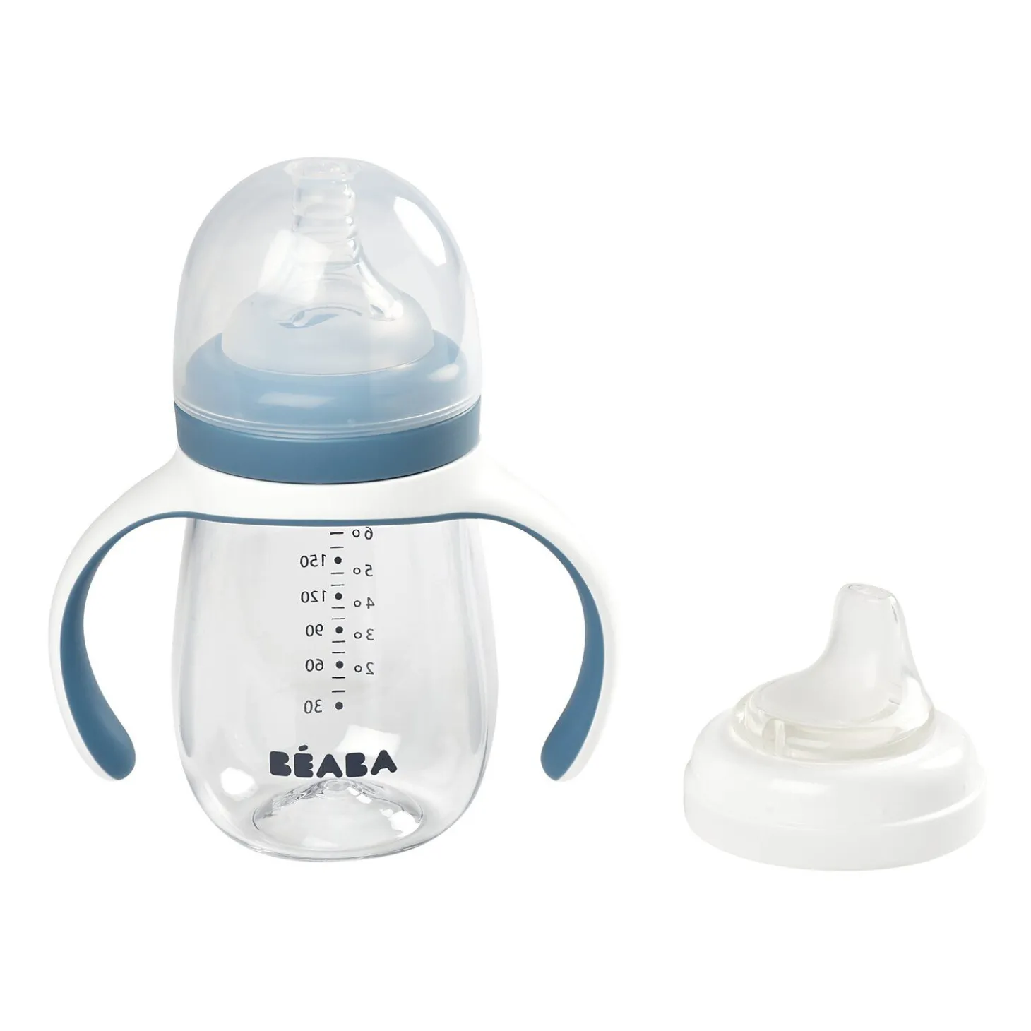 Biberon d'apprentissage 2 en 1 - 210ml Bleu