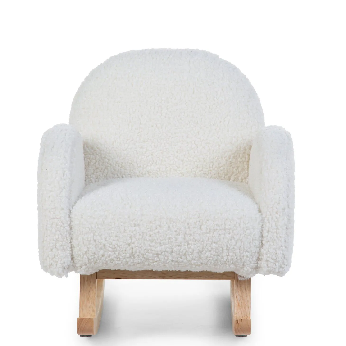 Chaise A Bascule Pour Enfants - Teddy - Ecru Naturel
