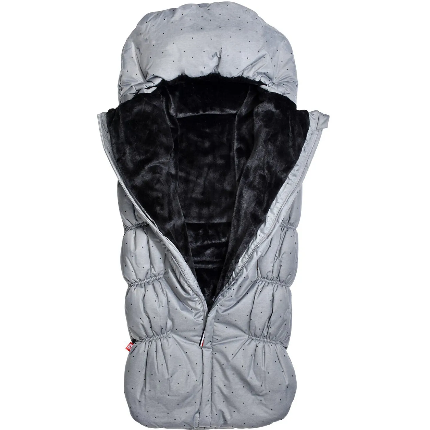 Chancelière 6-24m grise à pois