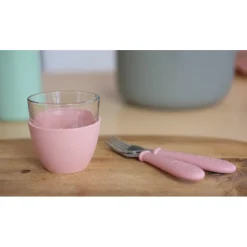 Coffret repas verre Eucalyptus/Rose