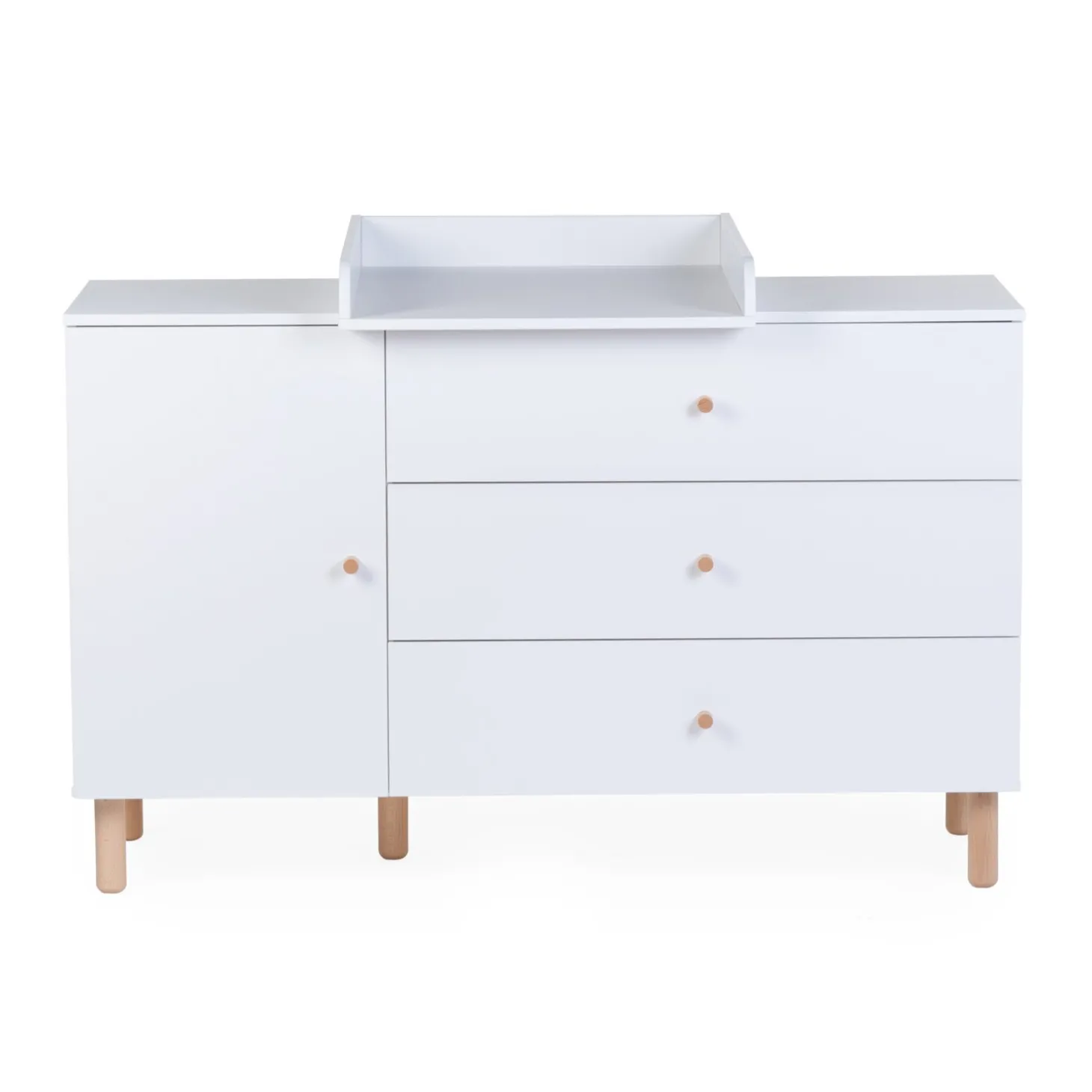 Commode 4 tiroirs Wonder white