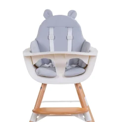 Coussin Chaise Haute - Deperlant - Polyester - Gris