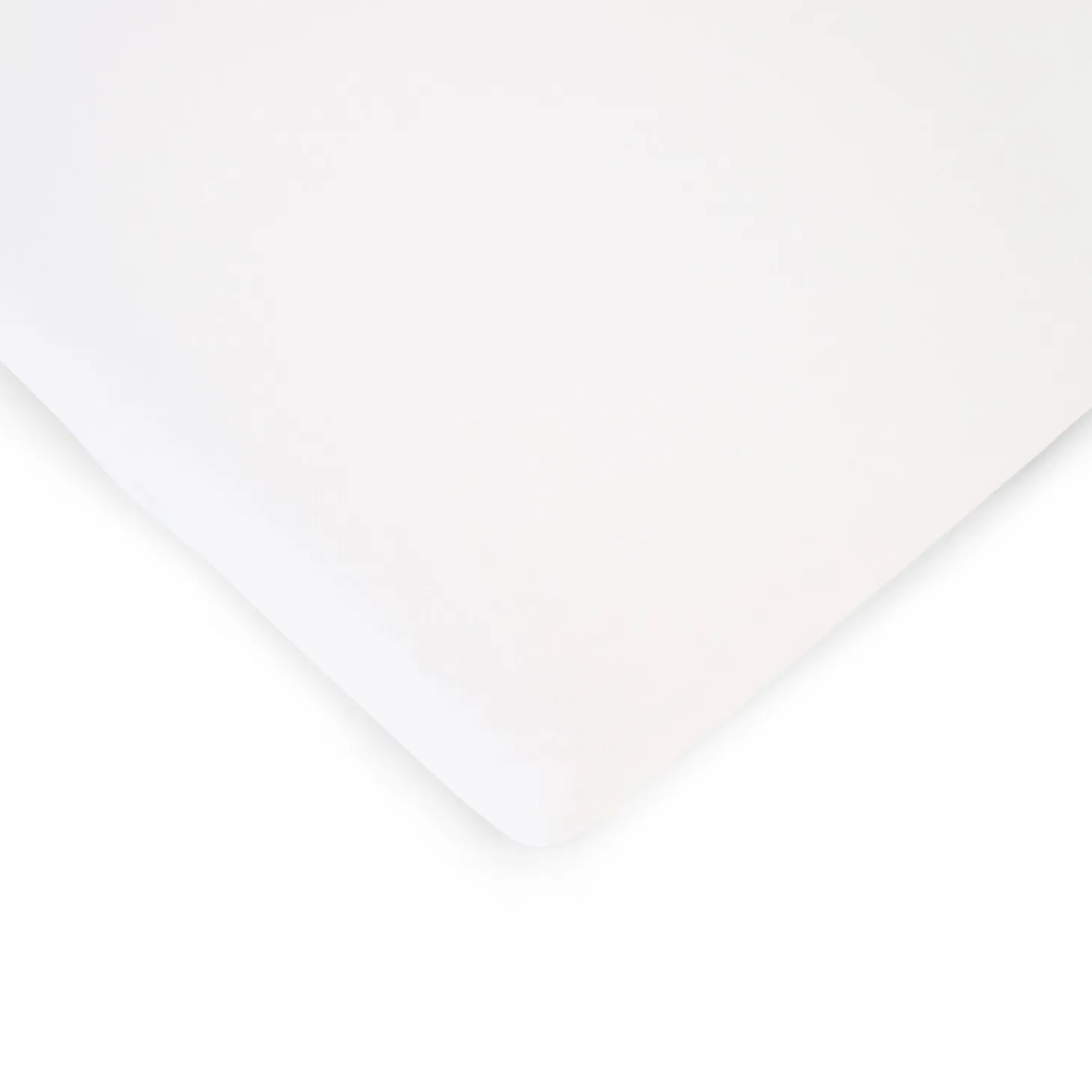 Drap Housse Lit Bébé - 60x120 Cm - Coton Bio - Blanc