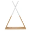 Etagère Murale Tipi - Bois - Naturel Blanc