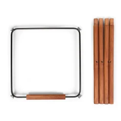 Evolu Extra Set De Pieds Longues + Repose Pieds - Bois - Noi