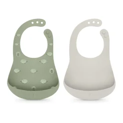 Lot de 2 bavoirs silicone Colour Essence