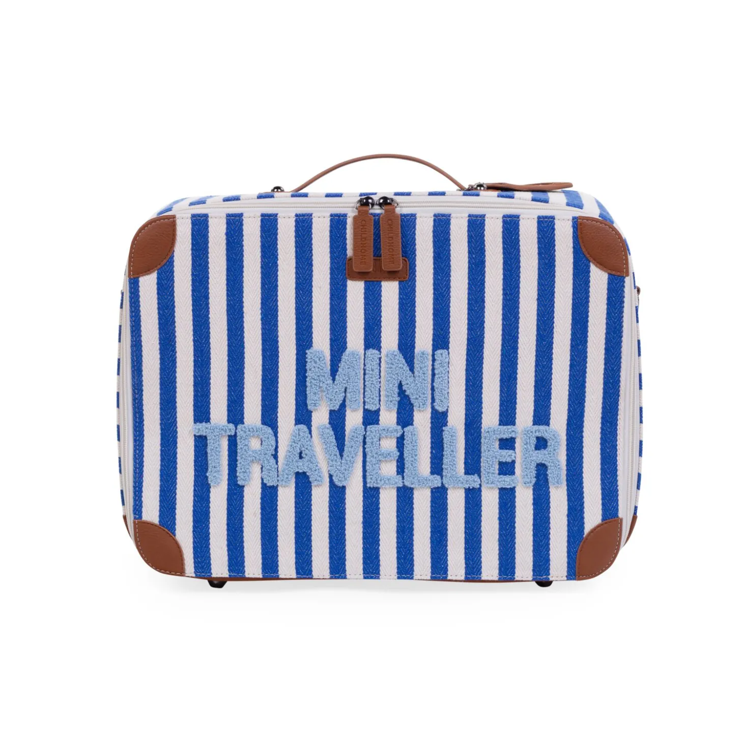 Mini Traveller Kids Suitcase - Rayures - Bleu Electrique /Bl