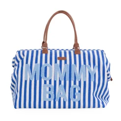 Mommy Bag ® Sac à Langer - Rayures - Bleu Electrique /Bleu
