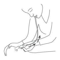 Mouche bébé manuel Minidoo Bleu