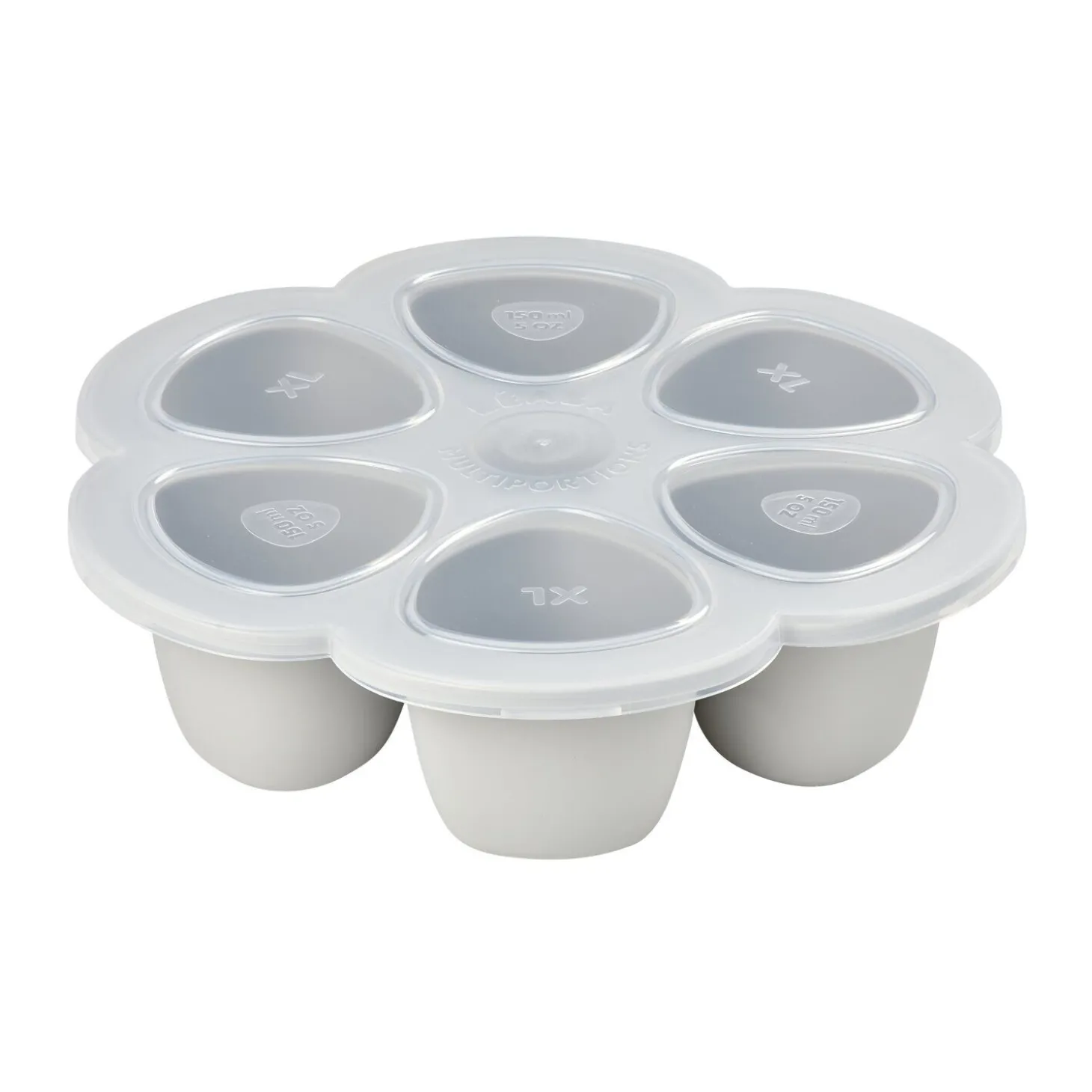 Moule multiportions silicone 6X150ml Gris clair