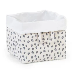 Panier De Rangement - 32x32x29 Cm - Toile - Leopard