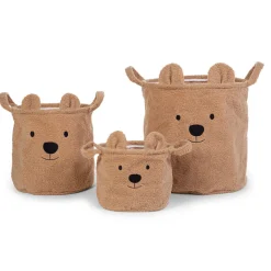 Paniers Teddy - Set De 3 - Beige