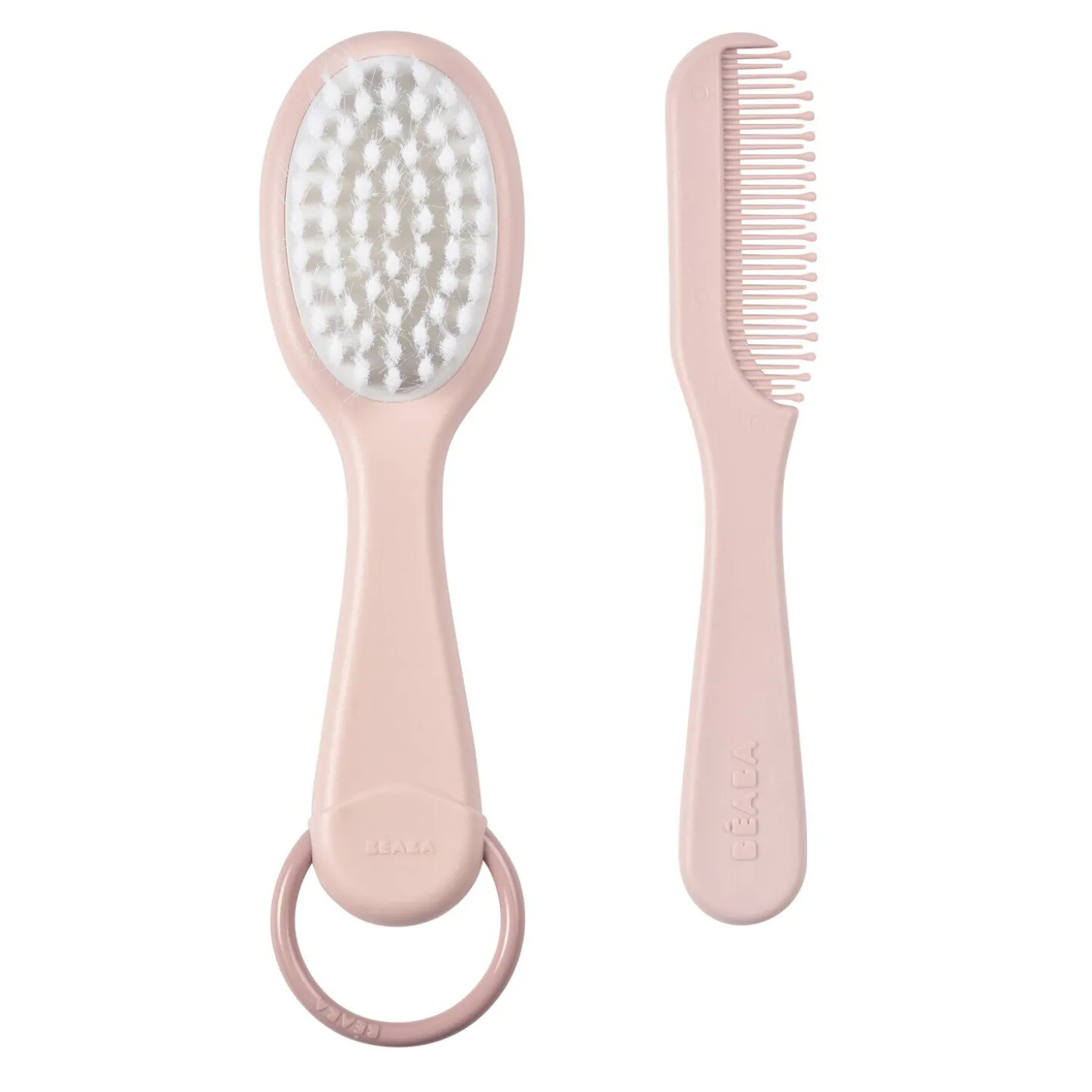 Peigne et brosse Vieux rose