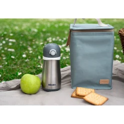 Pochette repas isotherme Vert givré