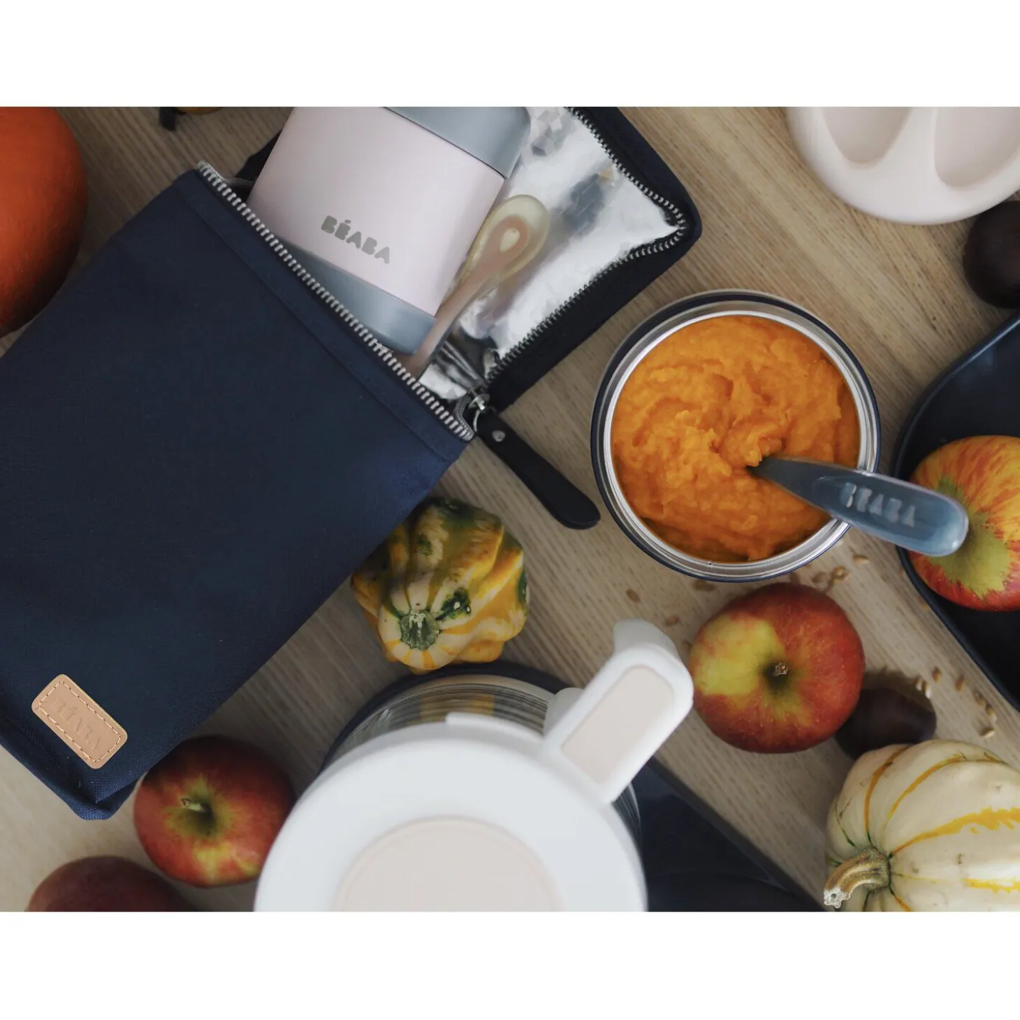 Pochette repas isotherme Bleu foncé