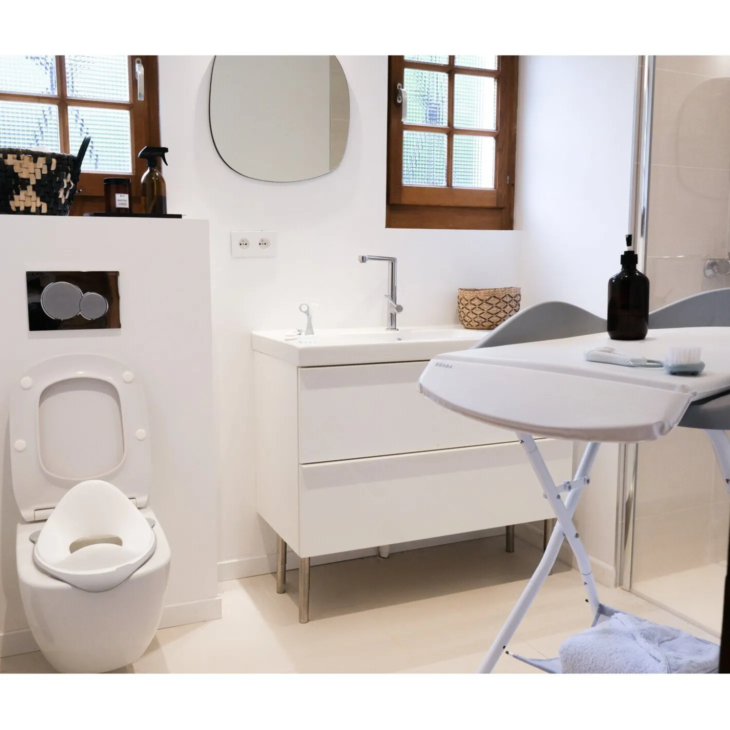 Réducteur de toilette Gris