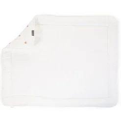 Tapis De Parc - 75x95 Cm - Jersey + Mousseline - Hearts