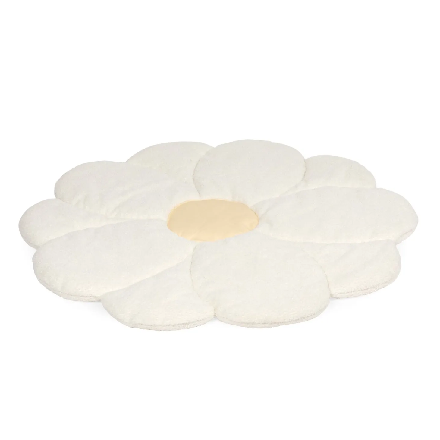 Tapis d’éveil 110cm Fleur blanc cassé