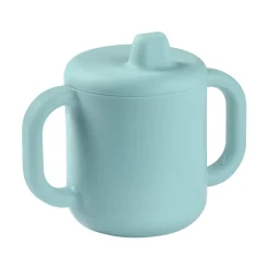 Tasse d'apprentissage silicone Bleu