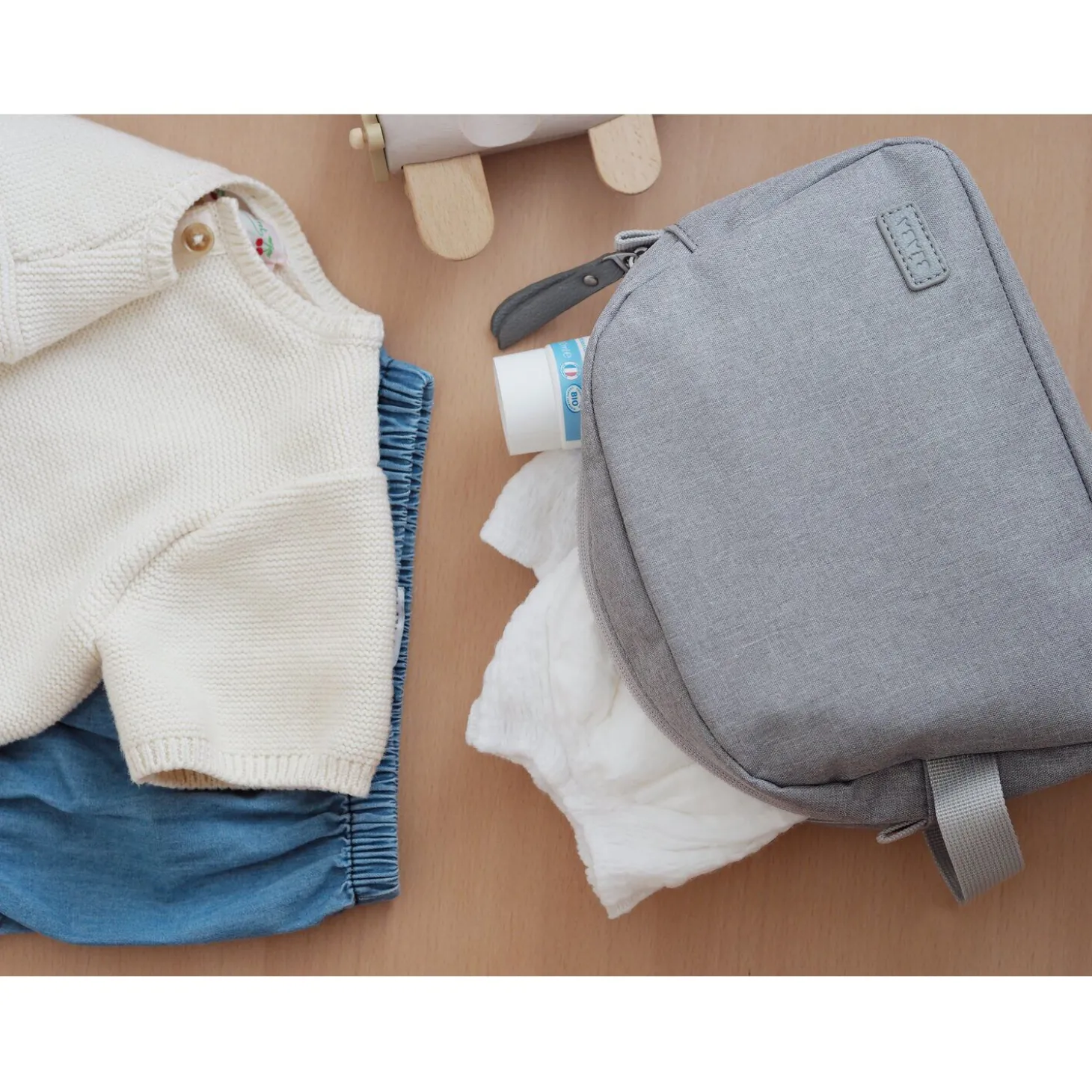 Trousse de toilette Gris chiné